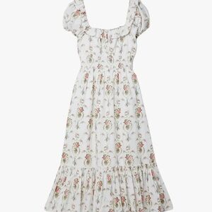 LoveShackFancy Terrence Dress Vanilla Kisses - Size M